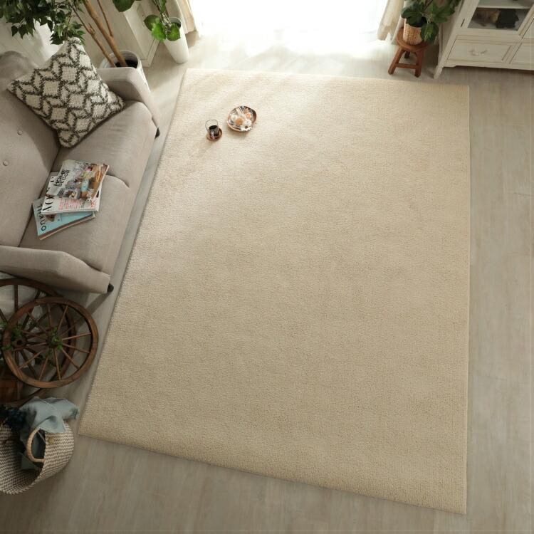 カーペット 190×190 ラグ ラグマット 2畳 日本製 正方形 絨毯 防音