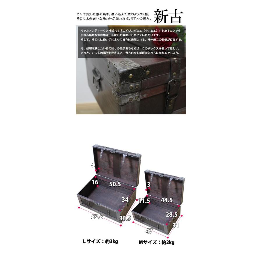 木箱 蓋付き 収納ボックス 収納箱 ディスプレイ おしゃれ トランク
