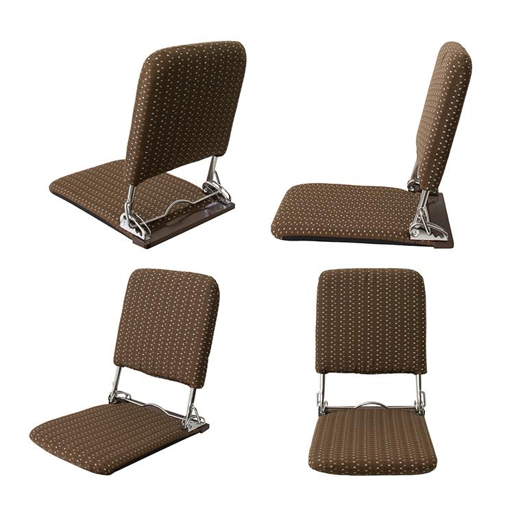 未使用　座椅子　肘掛け　チェア　和室　リクライニング　折りたたみ　レトロ 座椅子 リクライニング 肘付き 和座椅子 高座椅子 和柄 和室