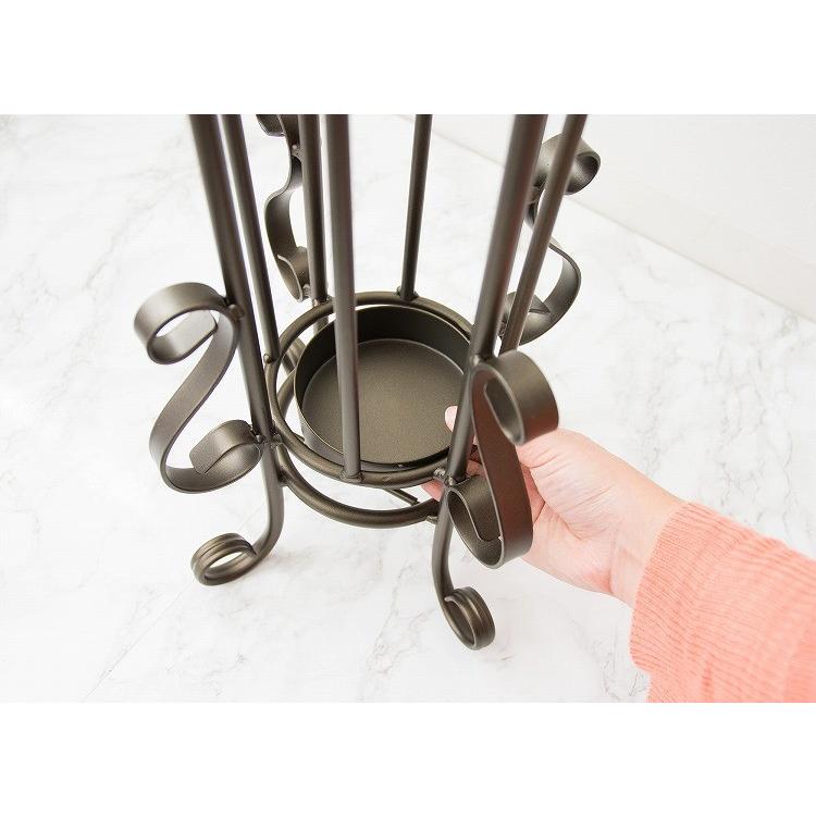 傘立て おしゃれ 傘収納 玄関収納 スチール 北欧 アンティーク スリム 丸 猫脚 アイアン 業務用 可愛い 姫系 円形 コーナー エレガント 31 1008 サムライ家具 通販 Yahoo ショッピング