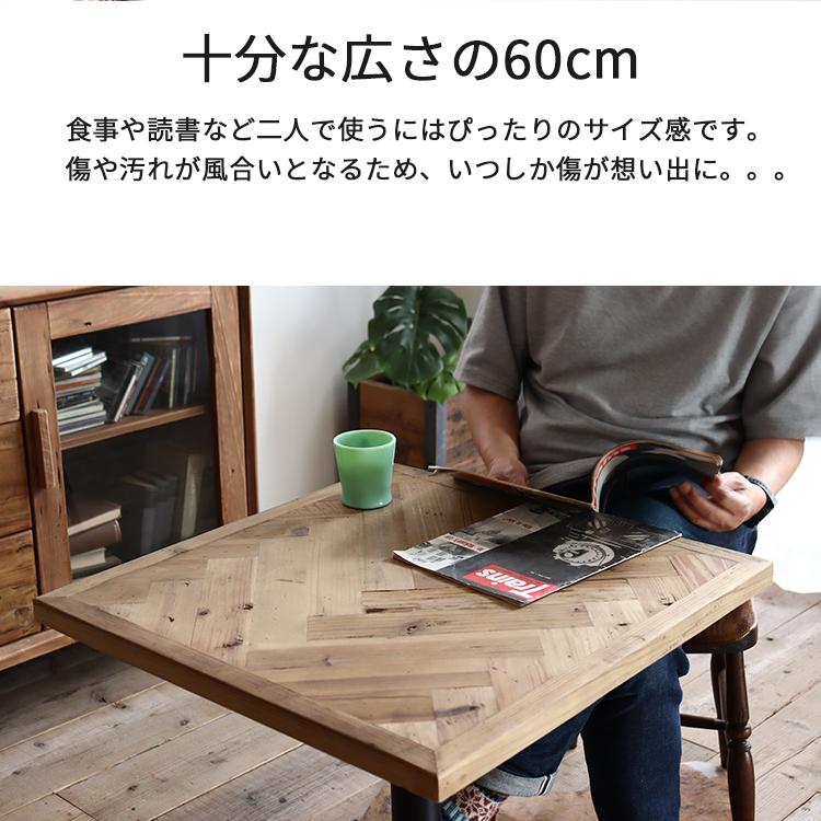 ダイニングテーブル 2人用 1本脚 正方形 インダストリアル ダイニングテーブル 2人用 1本脚 正方形 インダストリアル