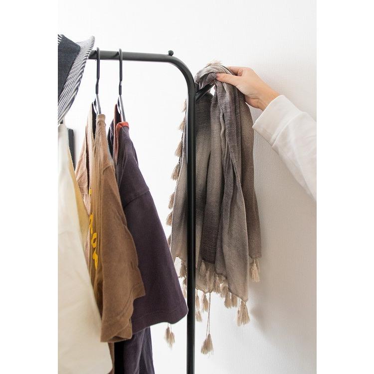 ポールハンガー おしゃれ ブティックハンガー 北欧 スリム コートハンガー 2段 ハンガーラック ダブル ワンピース 31 1136 サムライ家具 通販 Yahoo ショッピング