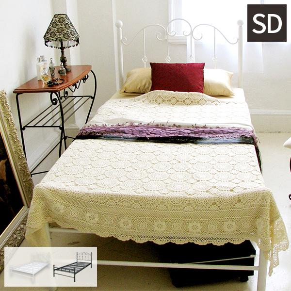 セミダブルベッド おしゃれ ベッド アイアンベッド ヨーロピアン アンティーク スパニッシュ アイアン セミダブル パイプベッド フレーム ハイタイプ 姫様 姫系 31 164 サムライ家具 通販 Yahoo ショッピング