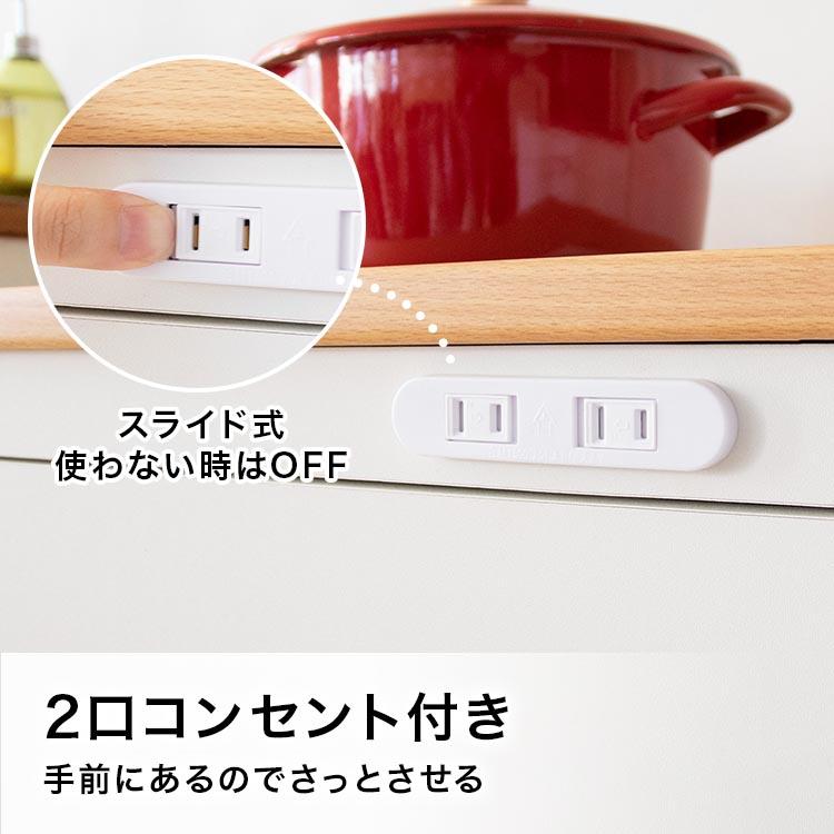 収納 チェスト キッチン レンジ台 キャスター付き 3段 白 収納 チェスト キッチン レンジ台 キャスター付き 3段 白