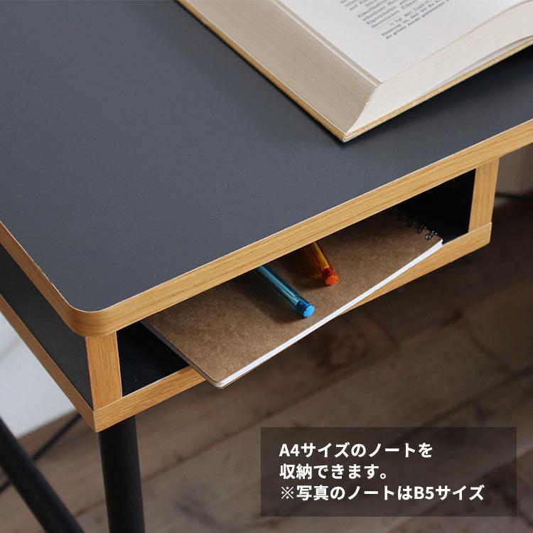 デスク コンパクト 幅90cm おしゃれ 木製 黒 シンプル パソコンデスク