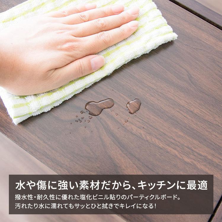 ゴミ箱 45L 45リットル スリム 薄型 ダストボックス 木製 家具調 蓋付き 袋が見えない キャスター付き リビング 省スペース おしゃれ_15