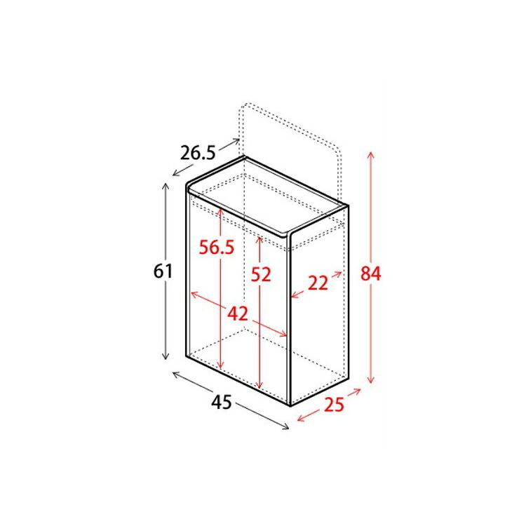 ゴミ箱 45リットル スリム おしゃれ ごみ箱 キッチン 45l 蓋付き 北欧 ダストボックス 木製 白 フタ付き 縦型 横型 キャスター付き 薄型 インテリア 木目｜double-oo｜20