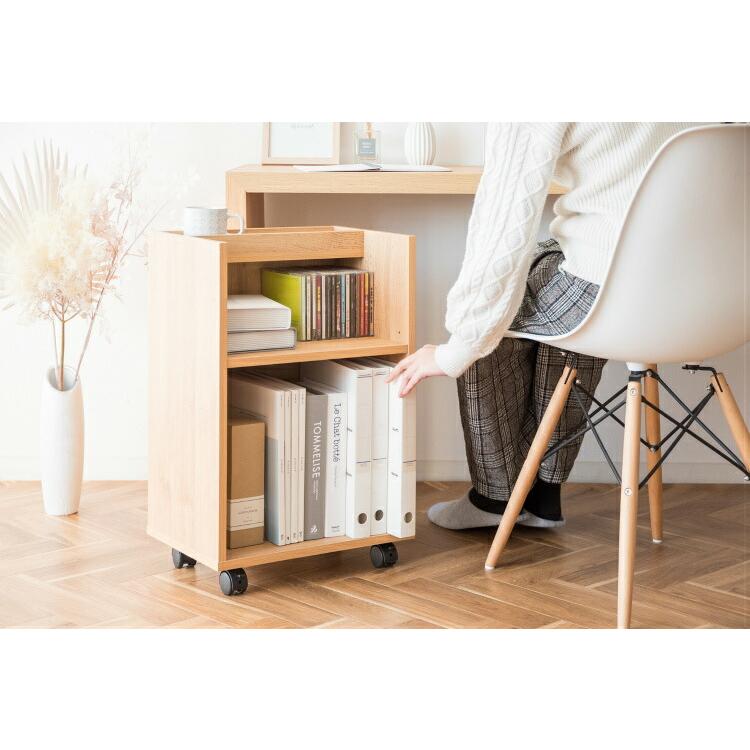 キャスター付き ワゴン デスク下 デスクワゴン サイドワゴン ラック