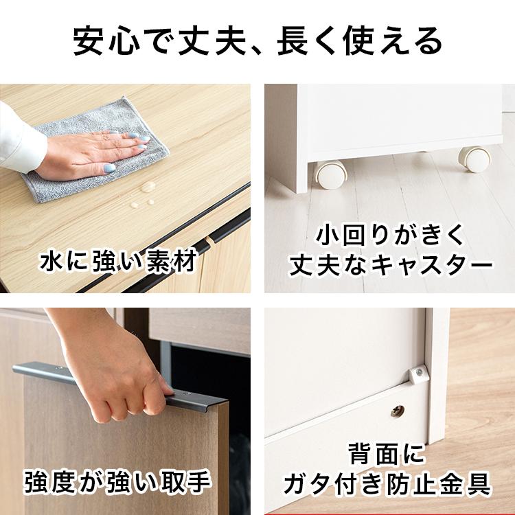 家具調ダストボックス ごみ箱 ゴミ箱 幅60cm 45L 45リットル 2分別 木製 ダストボックス 家具調