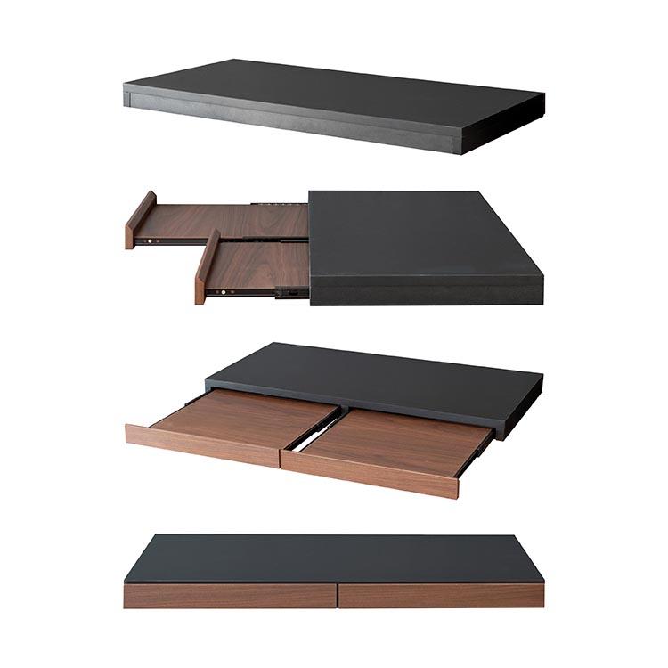 【幅80cm】レンジ下スライドテーブル スライド レンジ下収納 【ブラック】 送料無料】Cammy キャミー 幅80 レンジ下収納 レンジ台 レンジ下