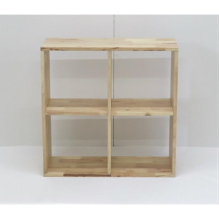 オープンラック 2段 おしゃれ 木製 本棚 ブック シェルフ 収納