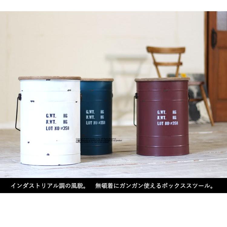 贈り物 アンティークビンテージ調レザードラム缶スツール大小二点