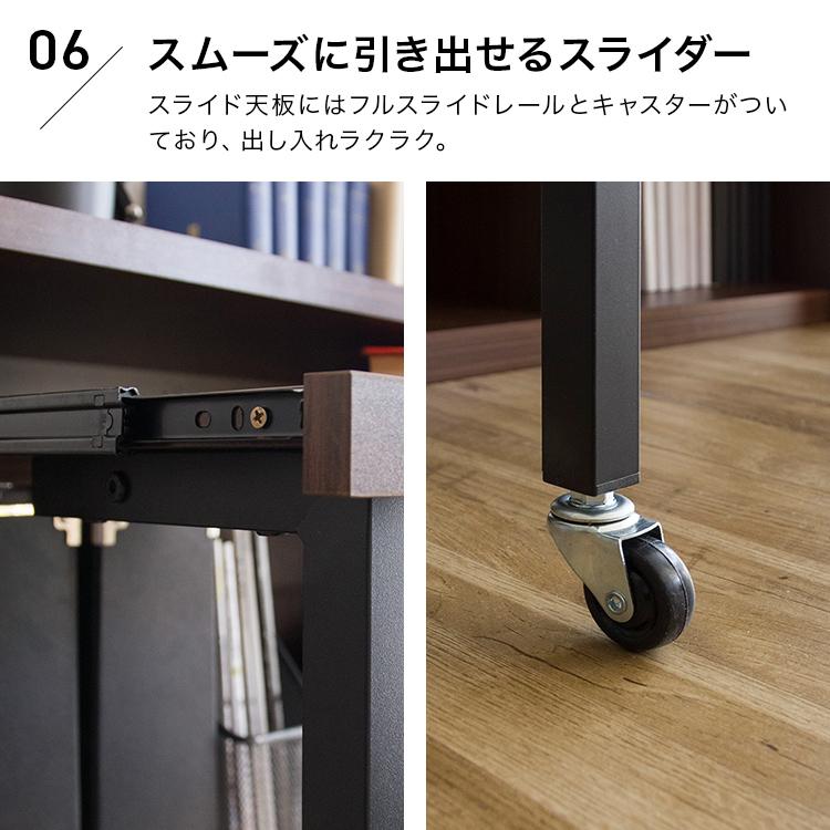 デスク 本棚付き コンセント付き 幅90cm 収納付き おしゃれ コンパクト