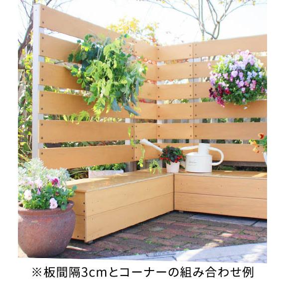 プランターボックス おしゃれ 目隠しフェンス 人工木 人工木フェンス フェンス プランター付きフェンス ラティス 目隠し 樹脂 ガーデンフェンス 32 017 1 サムライ家具 通販 Yahoo ショッピング