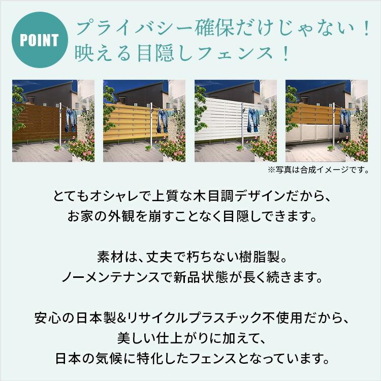フェンス 目隠し 庭 ラティスフェンス ベランダ 後付け 目隠しフェンス 樹脂 人工木 賃貸 内側 マンション ラティス 隣家 樹脂製 ハイタイプ 32 044 150 サムライ家具 通販 Yahoo ショッピング