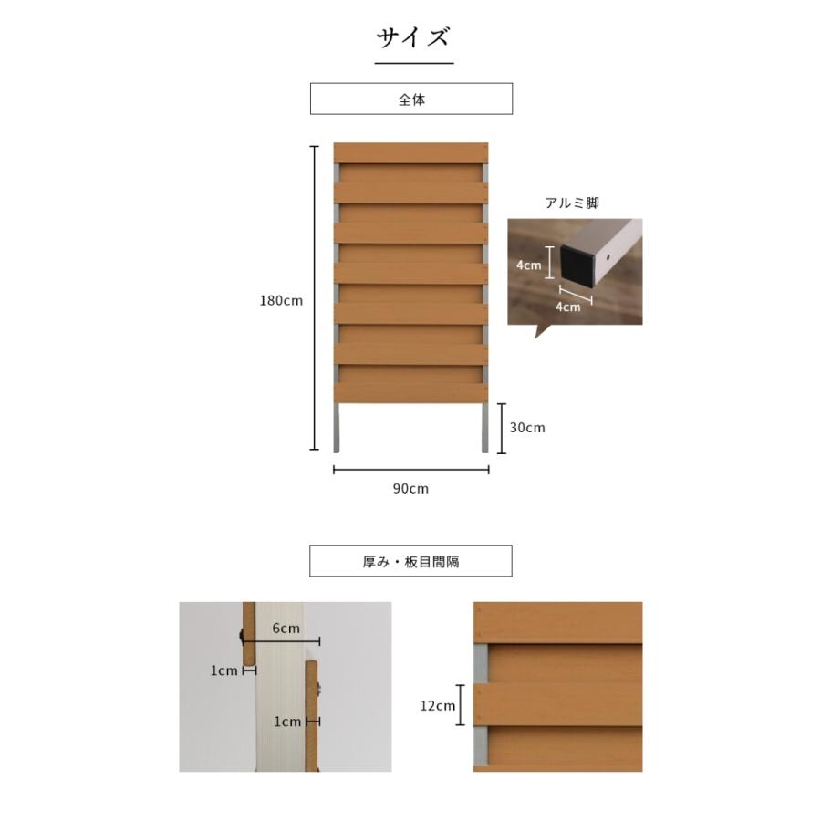 フェンス 目隠し パーテーション ベランダ Diy 180 おしゃれ 後付け 庭 目隠しフェンス ルーバー ラティスフェンス 屋外 樹脂 人工木 ラティス 隣家 境 外構 32 044 サムライ家具 通販 Yahoo ショッピング