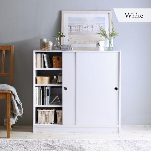 カウンター下収納 薄型 収納 リビング 棚 引き戸 薄型収納 本棚 扉付き