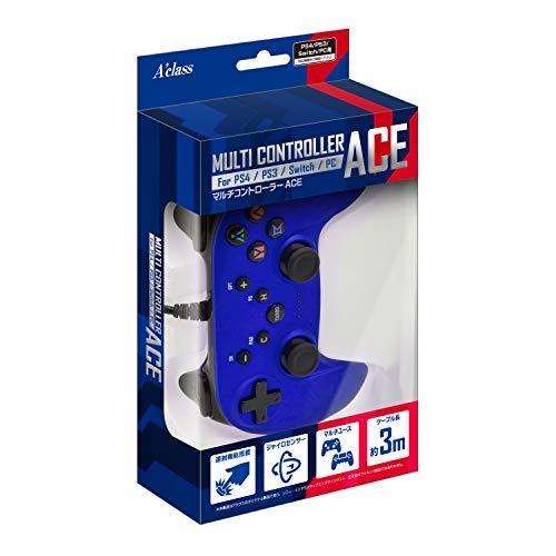 Ps4 Ps3 Switch Pc対応 マルチコントローラーace メタルブルー Pasifikagro Com