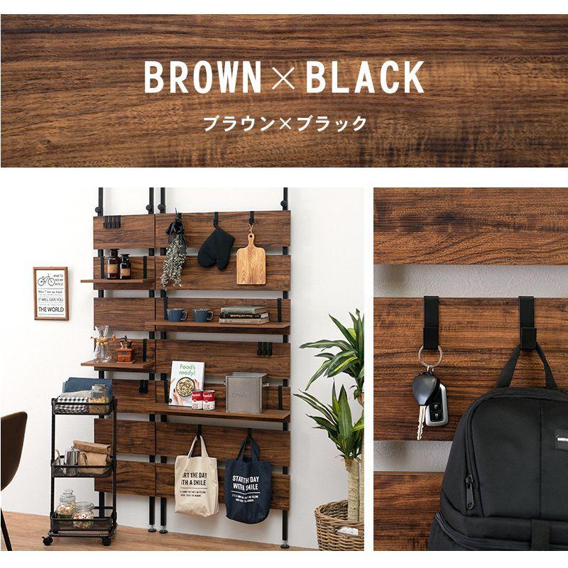 突っ張りラック 壁面収納 幅80cm おしゃれ ウォールラック 棚 間仕切り