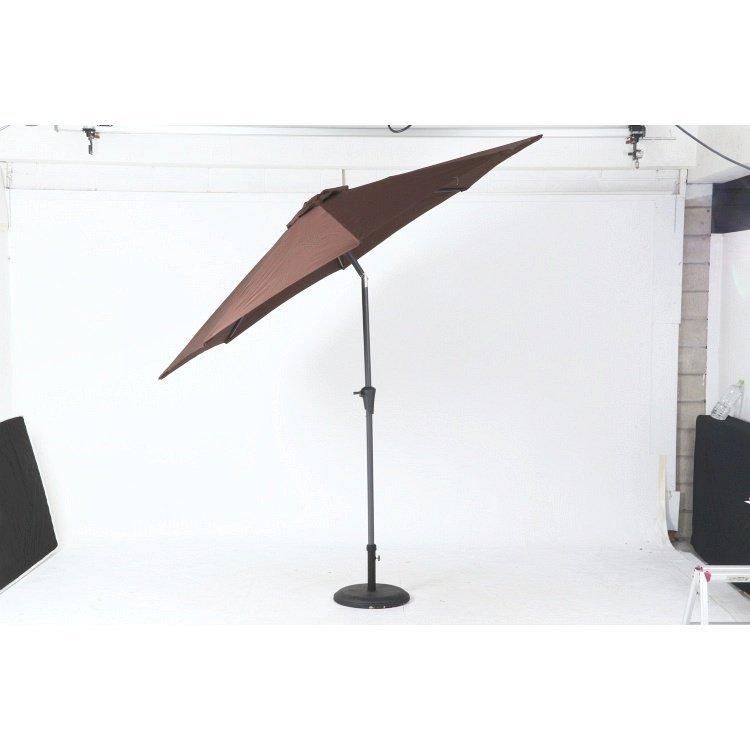 ガーデンパラソル おしゃれ アルミパラソル 270cm 大型 アウトドア 庭 カフェ 高さ242cm ブラウン |  | 02