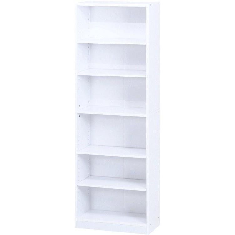 本棚 おしゃれ 幅60×奥行29×高さ180cm ホワイト 白 |  | 01