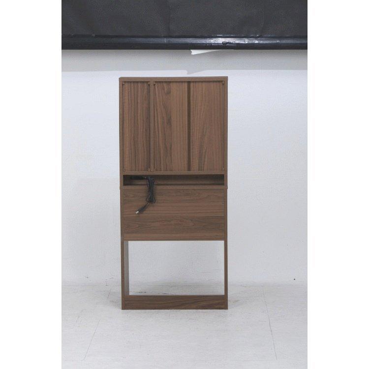 ドレッサー おしゃれ 三面鏡 スツール付き 60×39×130cm ブラウン |  | 02