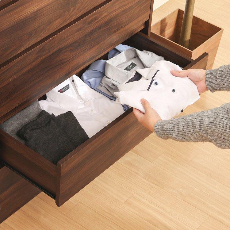 タンス おしゃれ 4段 チェスト 工具不要 幅80.5×奥行40×高さ90cm ミディアムブラウン |  | 06