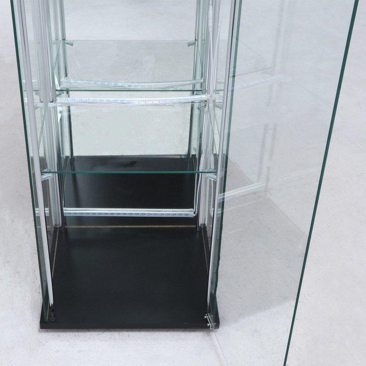 100％安い100％安いコレクションケース ガラス 4段 LED照明 背面ミラー