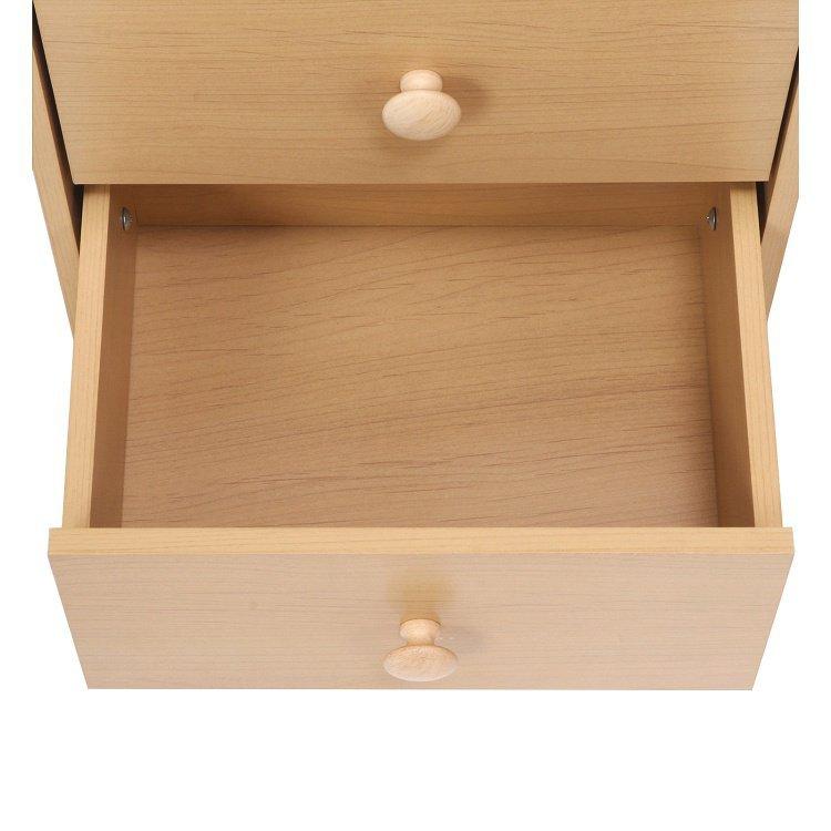 (タイムセール中) キューブボックス おしゃれ 引き出し2段 収納ボックス 幅34.6×奥行29.3×高さ34.4cm ナチュラル |  | 04