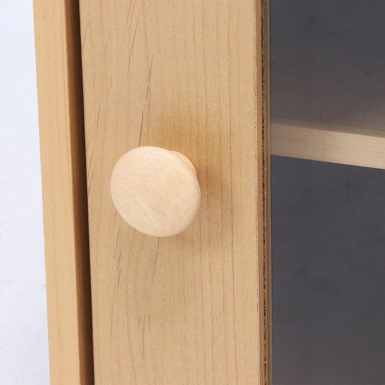 (タイムセール中) キューブボックス おしゃれ ガラス扉 収納ボックス 幅34.6×奥行29.3×高さ34.4cm ナチュラル |  | 05