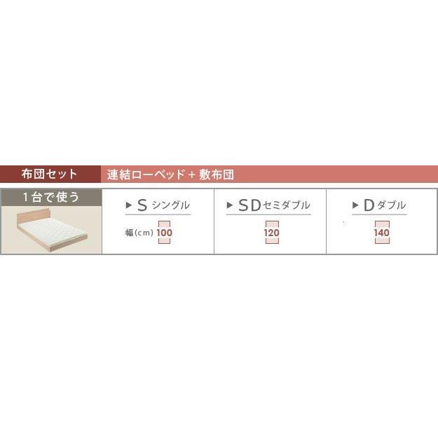 セミダブルベッド ベッドフレームのみ 連結ローベッド :dsmbi-3500264:ベッド 布団 収納家具のダブル - 通販 - Yahoo ...