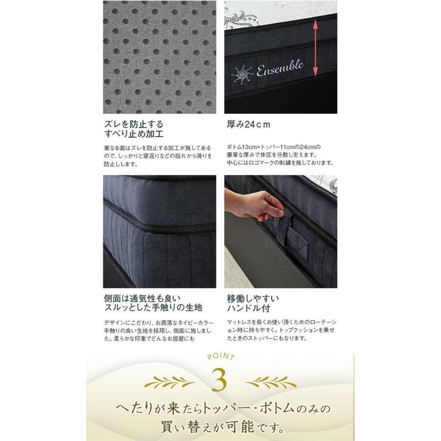 マットレス ダブル 2層社会システム 腰痛・快眠 衣嚢捲線 朦々たる