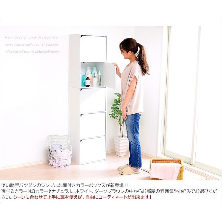 (タイムセール中) カラーボックス A4サイズ収納OK 扉付きカラーボックス |  | 02