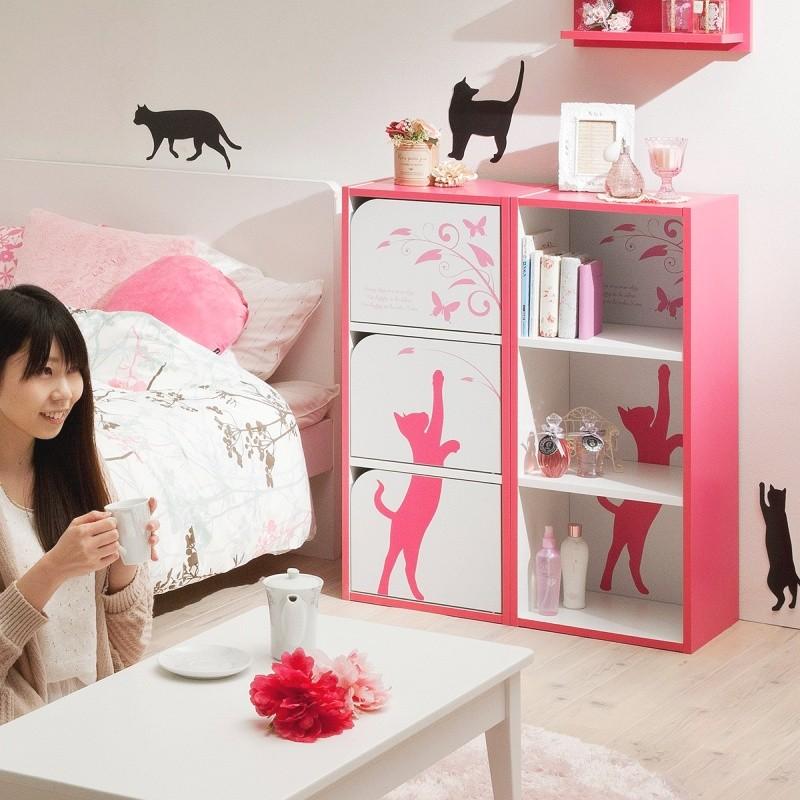 カラーボックス おしゃれ 3段 ねこ かわいい ピンク Dssr ベッド 布団 収納家具のダブル 通販 Yahoo ショッピング