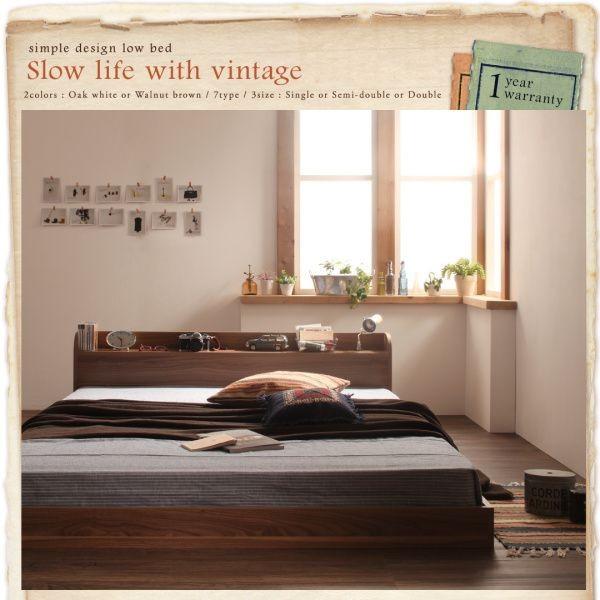 ダブルベッド マットレス付き スタンダードポケットコイル ローベッド 家具、インテリア ベッド、マットレス