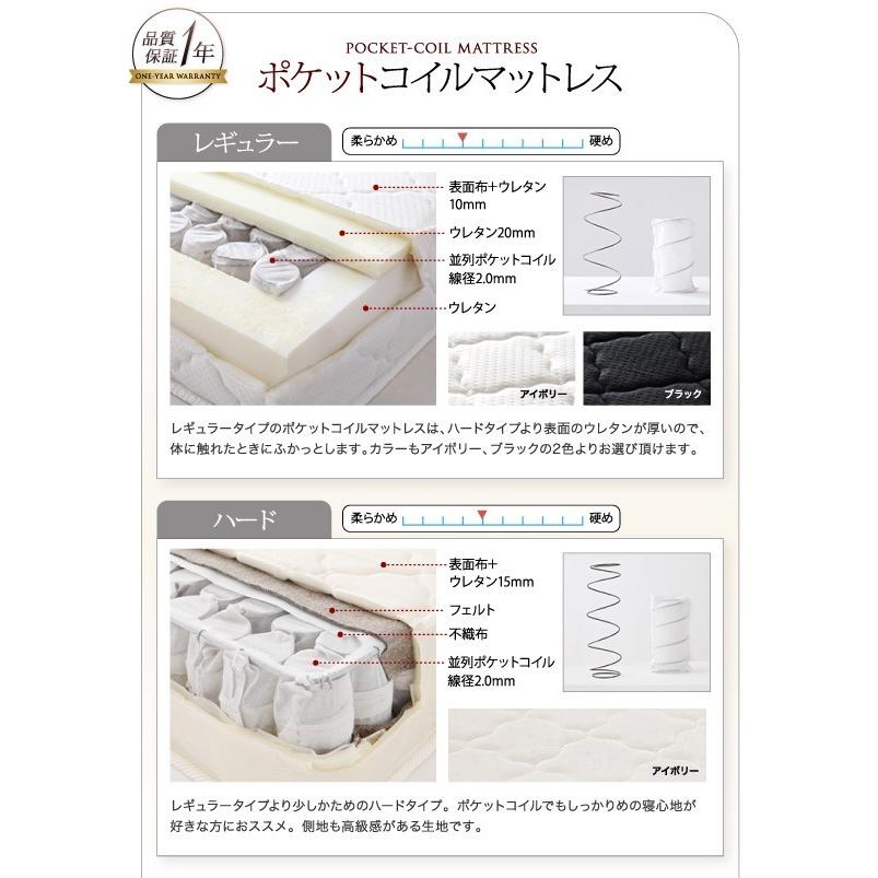 ダブルベッド マットレス付き スタンダードポケットコイル ローベッド ベット 収納付きベッド 収納付 跳ね上げ マットレス付き 深型 日本製 マルチラススーパースプリングマットレス付 ダークブラウン