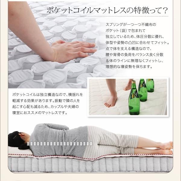 シングルベッド マットレス付き スタンダードポケットコイル 収納付きベッド シングルベッド マットレス付き スタンダードポケットコイル