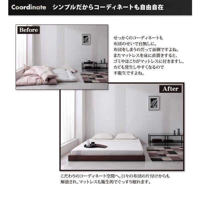 匿名！送料無料！ ダブルベッド マットレス付き スタンダードポケットコイル ローベッド 【SK8197706319】(28784円)