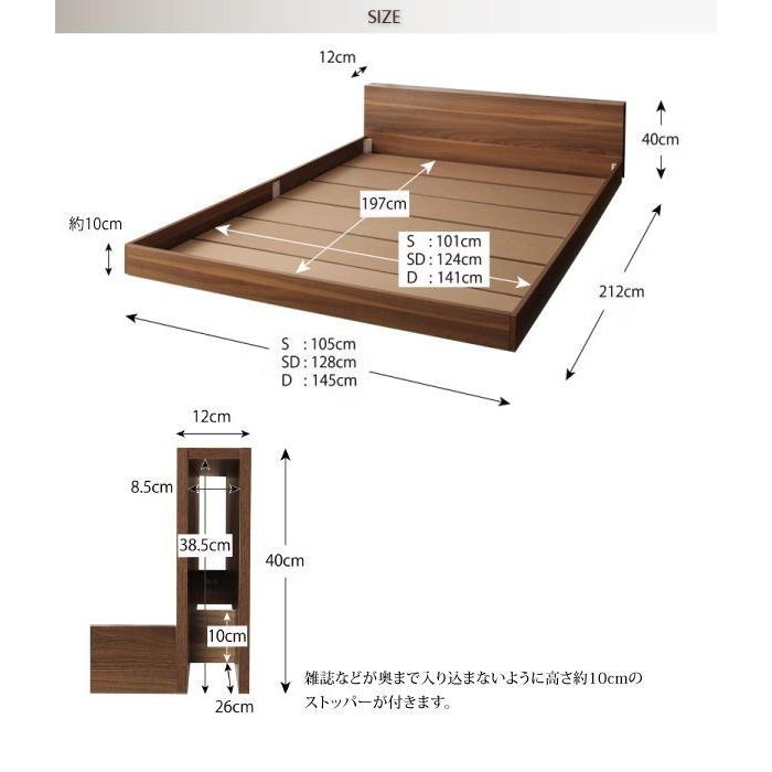 ダブルベッド マットレス付き スタンダードポケットコイル ローベッド 家具、インテリア ベッド、マットレス