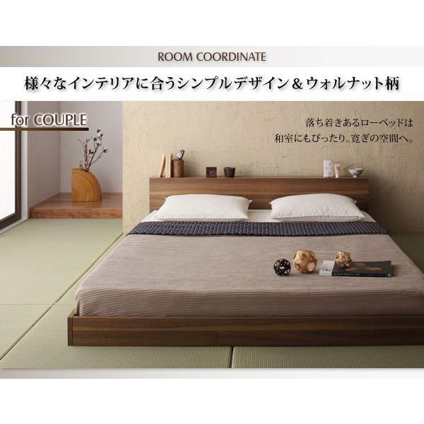 ダブルベッド マットレス付き スタンダードポケットコイル ローベッド 家具、インテリア ベッド、マットレス