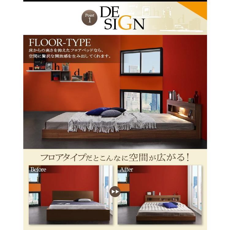 「人气商品」 ダブルベッド マットレス付き スタンダードポケットコイル ローベッド 【OCQ8742233979】(30696円)