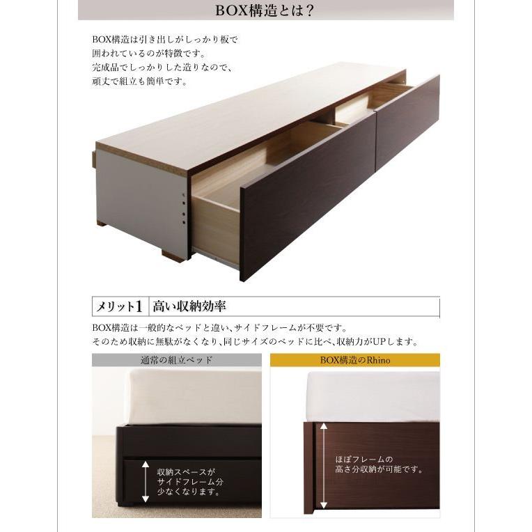 シングルベッド マットレス付き スタンダードポケットコイル 収納付きベッド ベッド