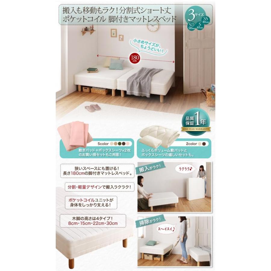 タイムセール中) シングルベッド 脚付きマットレスベッド