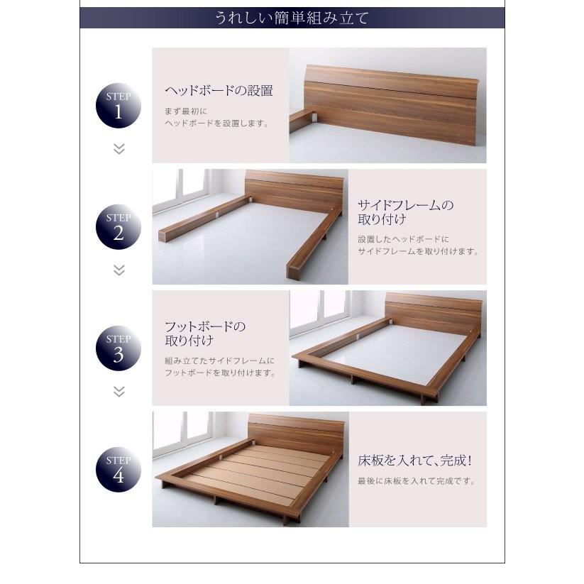 【メール便】 ダブルベッド マットレス付き スタンダードポケットコイル ローベッド 【JS1090812102】(38301円)