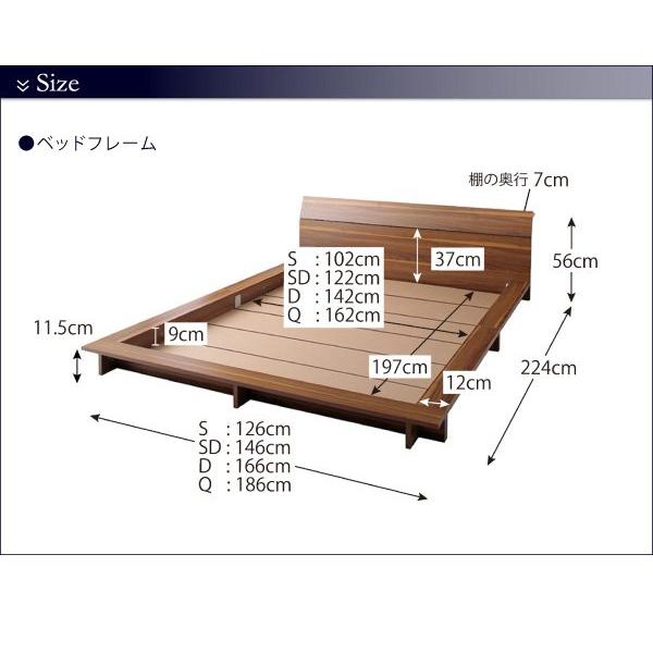 【メール便】 ダブルベッド マットレス付き スタンダードポケットコイル ローベッド 【JS1090812102】(38301円)