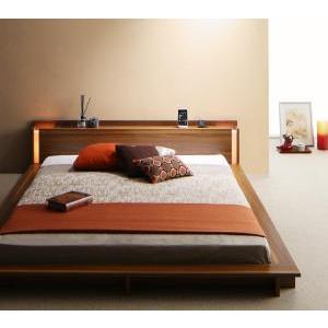 ダブルベッド マットレス付き スタンダードポケットコイル ローベッド