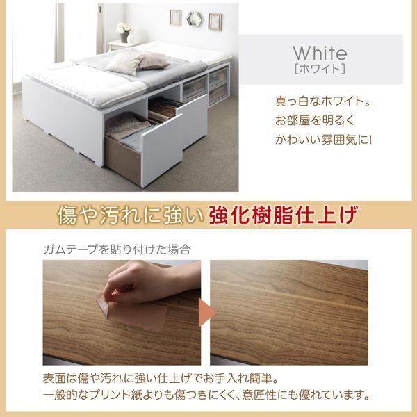 セミダブルベッド マットレス付き 薄型スタンダードポケット