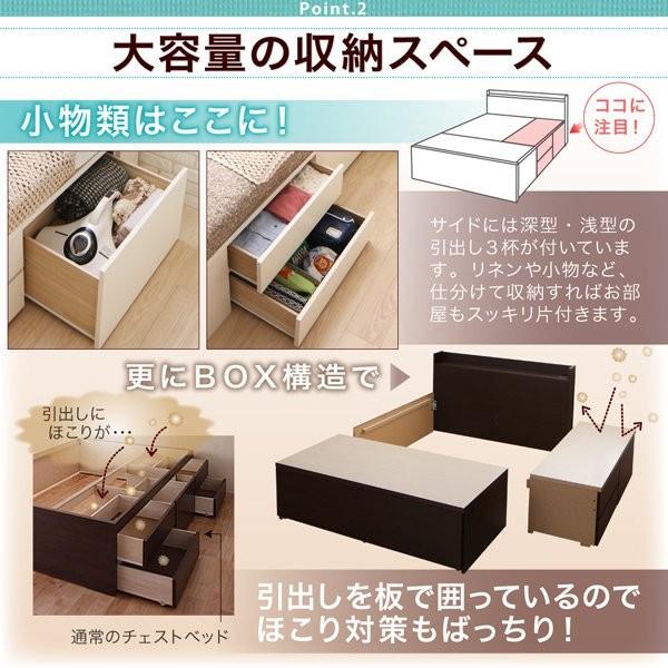 セミダブルベッド ベッドフレームのみ 日本製 収納付きベッド |  | 06