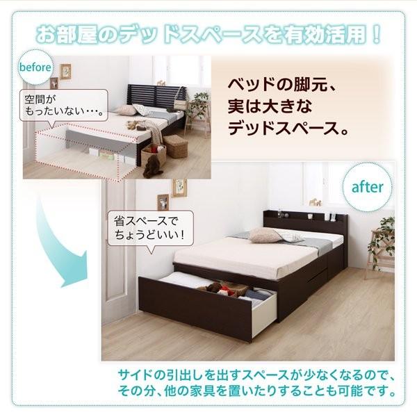 セミダブルベッド ベッドフレームのみ 日本製 収納付きベッド |  | 08