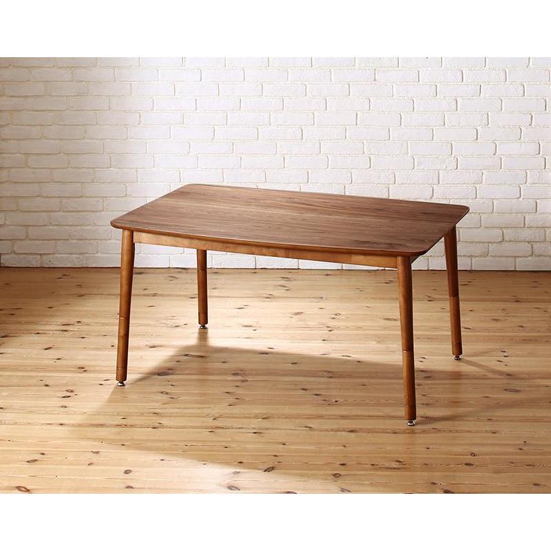 ダイニングこたつテーブル 2人~4人用 120cm おしゃれ 収納付き 高さ